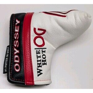 ODYSSEY OG WHITE HOT BLADE PUTTER HEADCOVER - Black Magnetic Head Cover GREAT